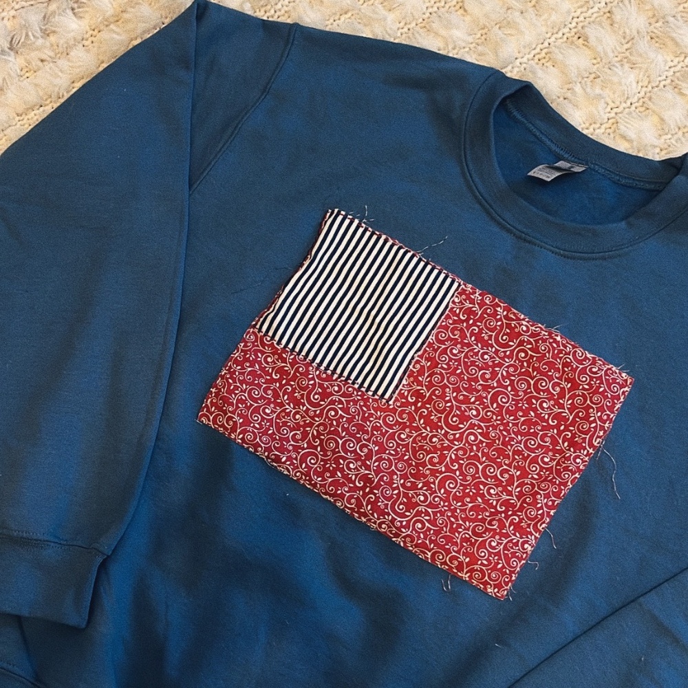 American Flag crewneck